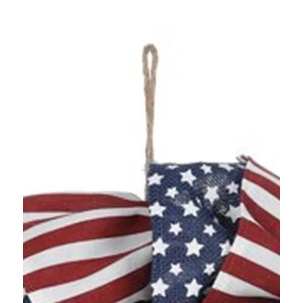 Way to Celebrate Fourth of July 26" Gingham Skirt Wreath | Walmart (US)