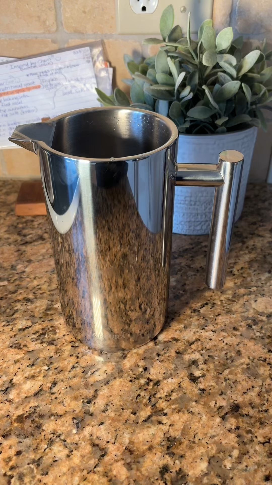 Why did it take me so long to get this stainless steel French press? This insulated coffee maker keeps your brew hot for longer and delivers a smooth, rich flavor every time. The 304-grade stainless steel design is durable, easy to clean, and perfect for daily use. Includes two extra mesh screens for a cleaner press and better extraction. A great kitchen essential for anyone who loves strong, flavorful coffee.

#LTKfoodie #LTKHome #LTKFindsUnder50