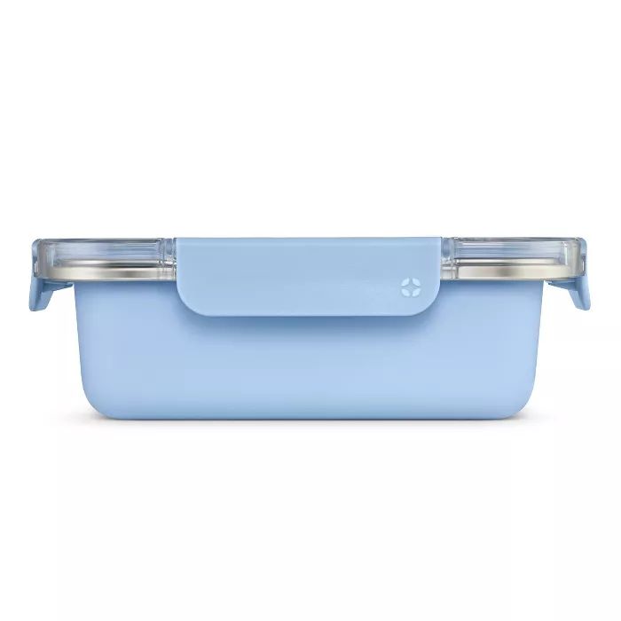 Ello 4 Cup Stainless Steel Food Storage Container - Light Blue | Target