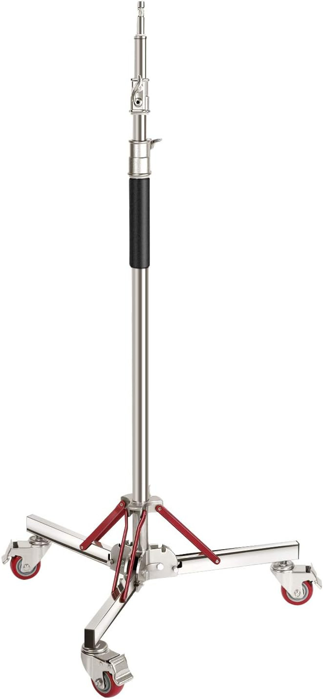 Neewer Heavy Duty Light Stand with Casters, Adjustable Tripod Stand with 100% Stainless Steel, Ph... | Amazon (US)