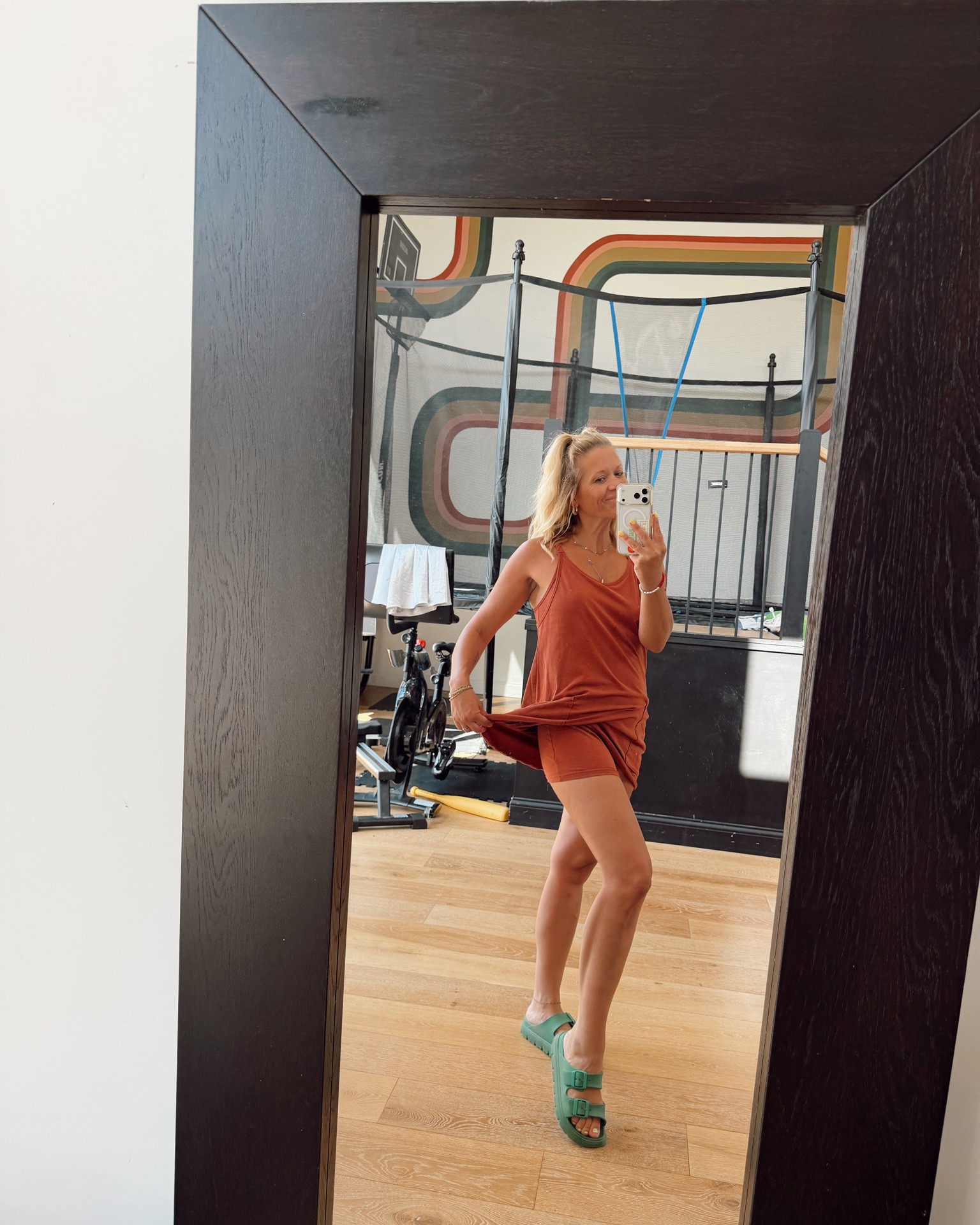 The mini dress I have in 5 colors that ya can work in & work out in. Best part - it has built in shorts & pockets. And don’t even need to wear a bra. 👊🏼

#LTKootd #LTKdayinmylife #LTKmomlife