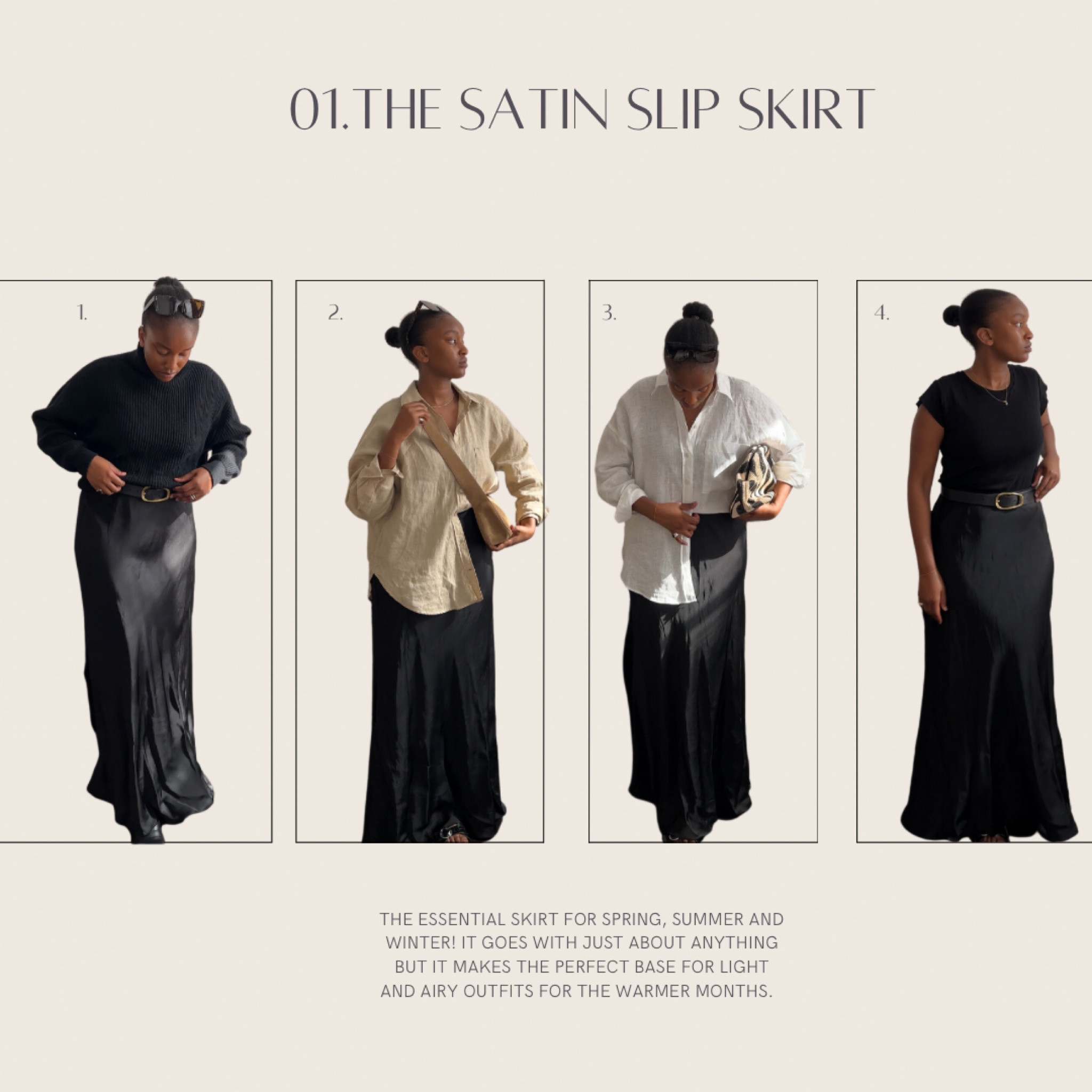 7 simple ways to style the Arket Maxi Satin Skirt this spring summer! #springoutfits #holidayoutfit #holidaystyle #holidayoutfitideas #arket #maxiskirt #maxiskirtoutfit

#LTKSeasonal #LTKeurope #LTKstyletip