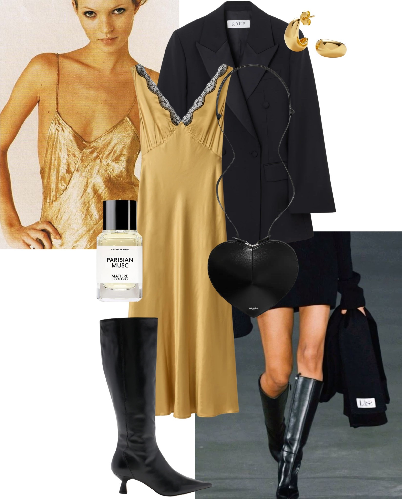 Gold Dress + Blazer + Boots 



#LTKuk #LTKwinter #LTKdatenight