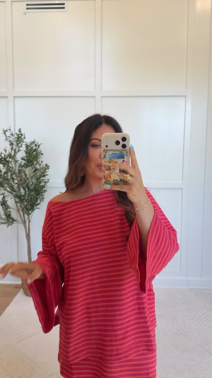 This off-the-shoulder striped two-piece set is absolutely stunning! 🤍 So flattering, lightweight, and effortlessly chic. Perfect for vacations, brunch, beach days, or any summer outing. A must-have you'll reach for all season long! #freepeople

#LTKOver40 #LTKmomlife #LTKgrwm