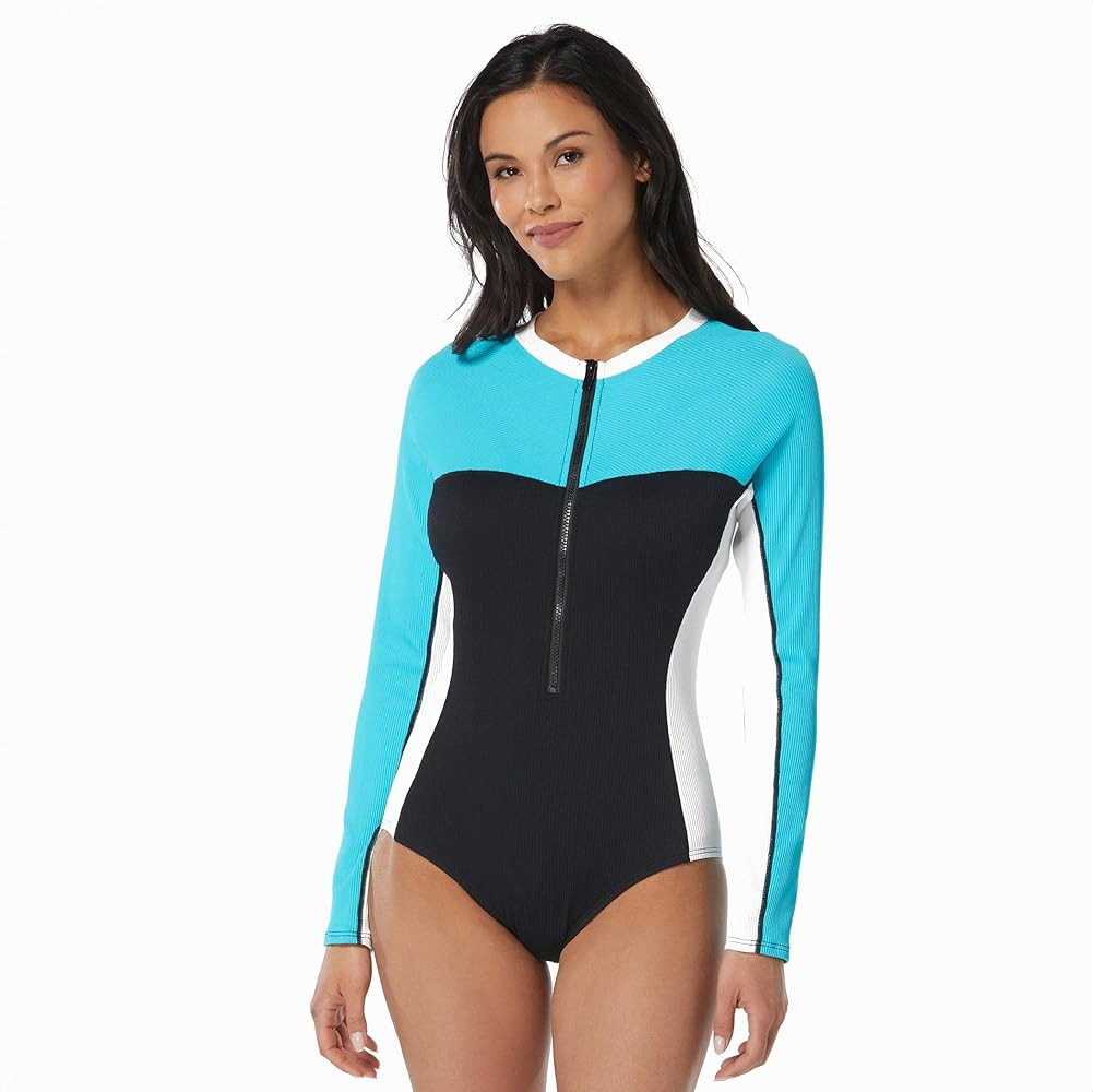 BEACH HOUSE SPORT Sculpt Long Sleeve One Piece UPF 50+ Swimsuit — includes Bonus Bikini Top | Amazon (US)