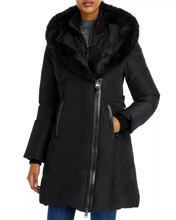 Kay Hooded Down Shearling Coat | Bloomingdale's (US)