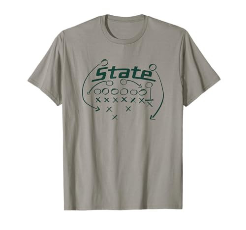Michigan State MSU Spartans Football Play T-Shirt | Amazon (US)