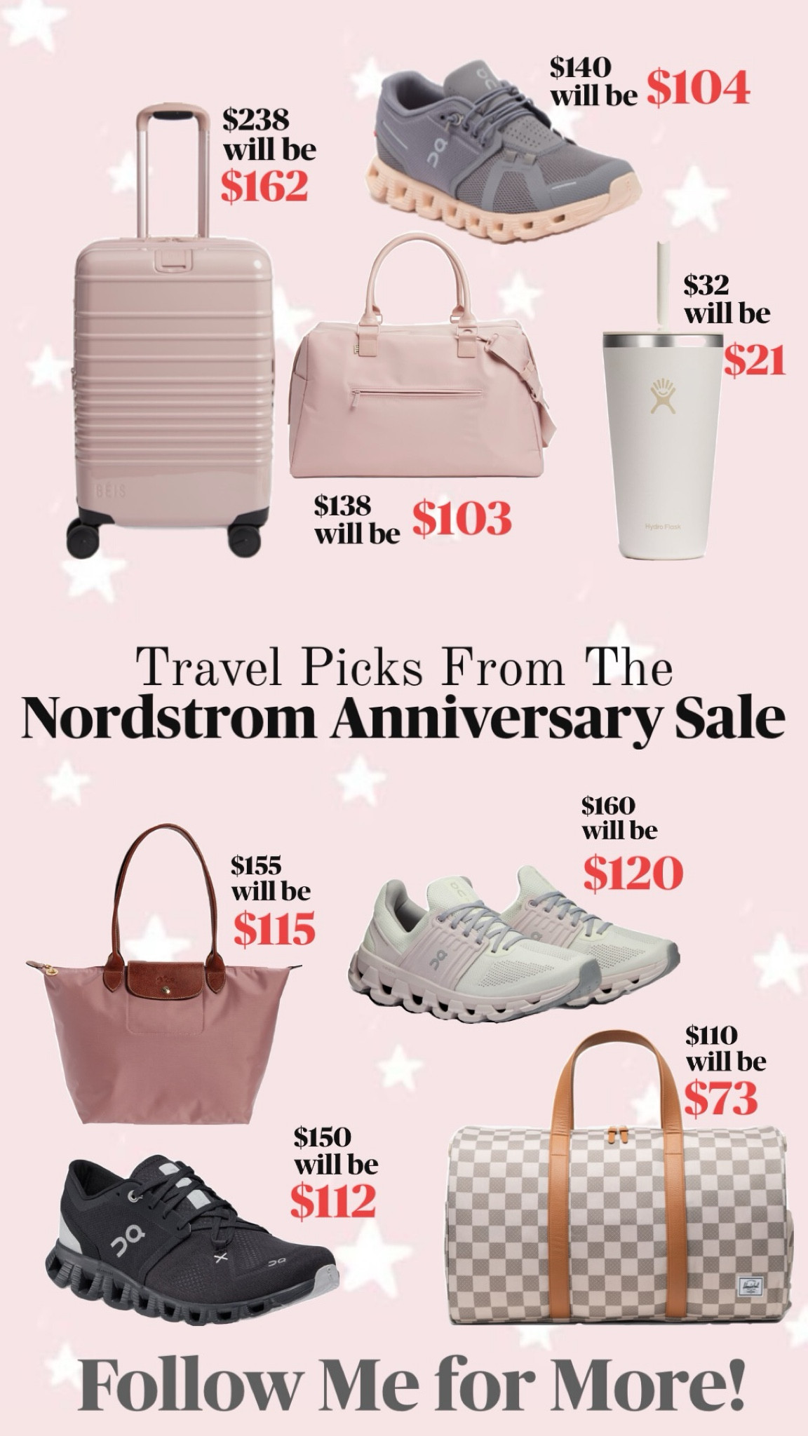 My top pics from the Nordstrom anniversary sale, travel edition// Beis // lechamp // hydroflask // on cloud // 

#LTKxNSale