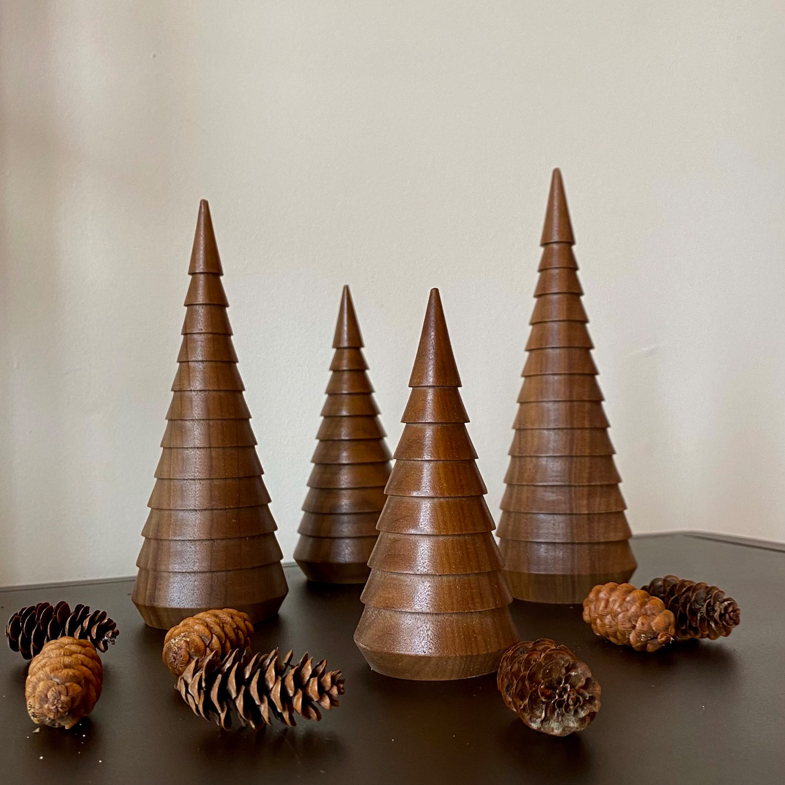 Eco-friendly Wooden Christmas Trees, Baseball Bat Scrap Ornaments, Handmade Modern Holiday Decor,... | Etsy (US)