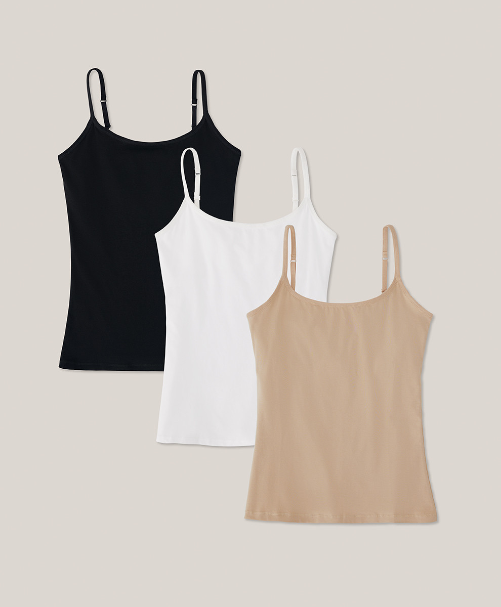 Women's Favorites Everyday Shelf Bra Camisole 3-Pack 2XL | Pact Apparel
