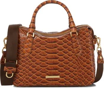 Brahmin Micaela Snake Embossed Leather Satchel | Nordstrom | Nordstrom