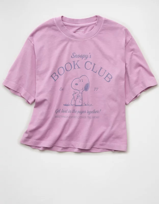 AE Boxy Snoopy Graphic T-Shirt | American Eagle Outfitters (US & CA)