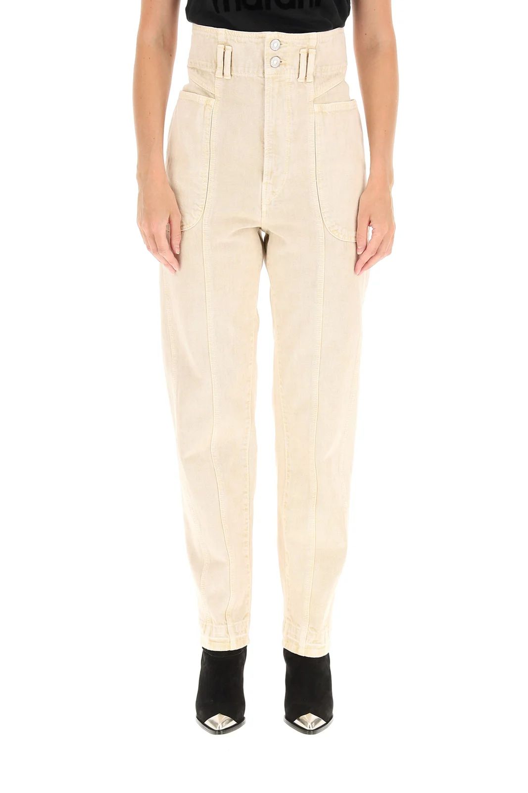 Isabel Marant Étoile Tess High-Waisted Trousers | Cettire Global
