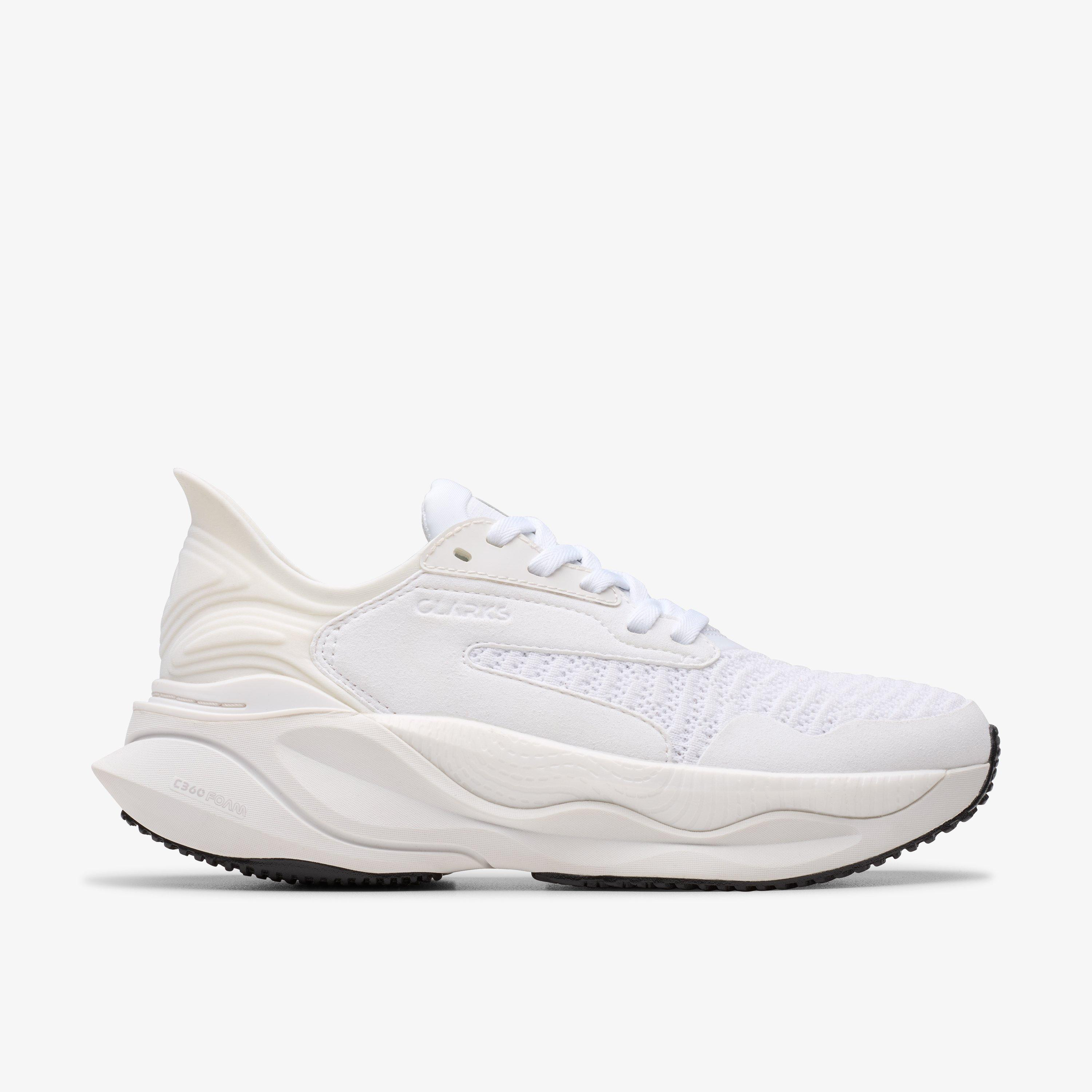 Pace Walk Women's White Athleisure Shoes | Clarks | Clarks (US)