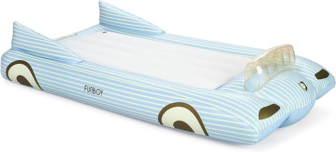 FUNBOY Kids Blue Inflatable Travel Bed & Mattress. Perfect for Sleepovers. Includes Carrying Case... | Amazon (US)