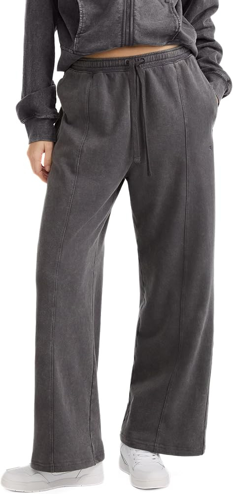 Champion Women's Vintage Wash Wide-Leg Pants, 31", C Logo | Amazon (US)