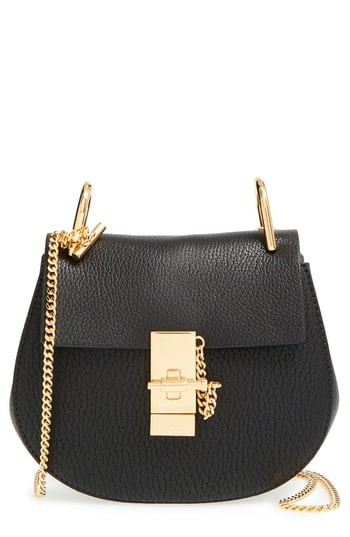 Chloe 'Mini Drew' Leather Shoulder Bag - Black | Nordstrom