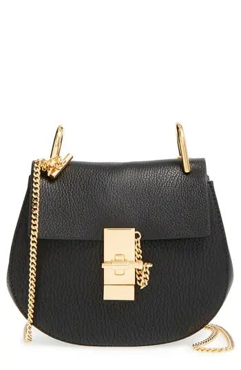 Chloe 'Mini Drew' Leather Shoulder Bag - Black | Nordstrom
