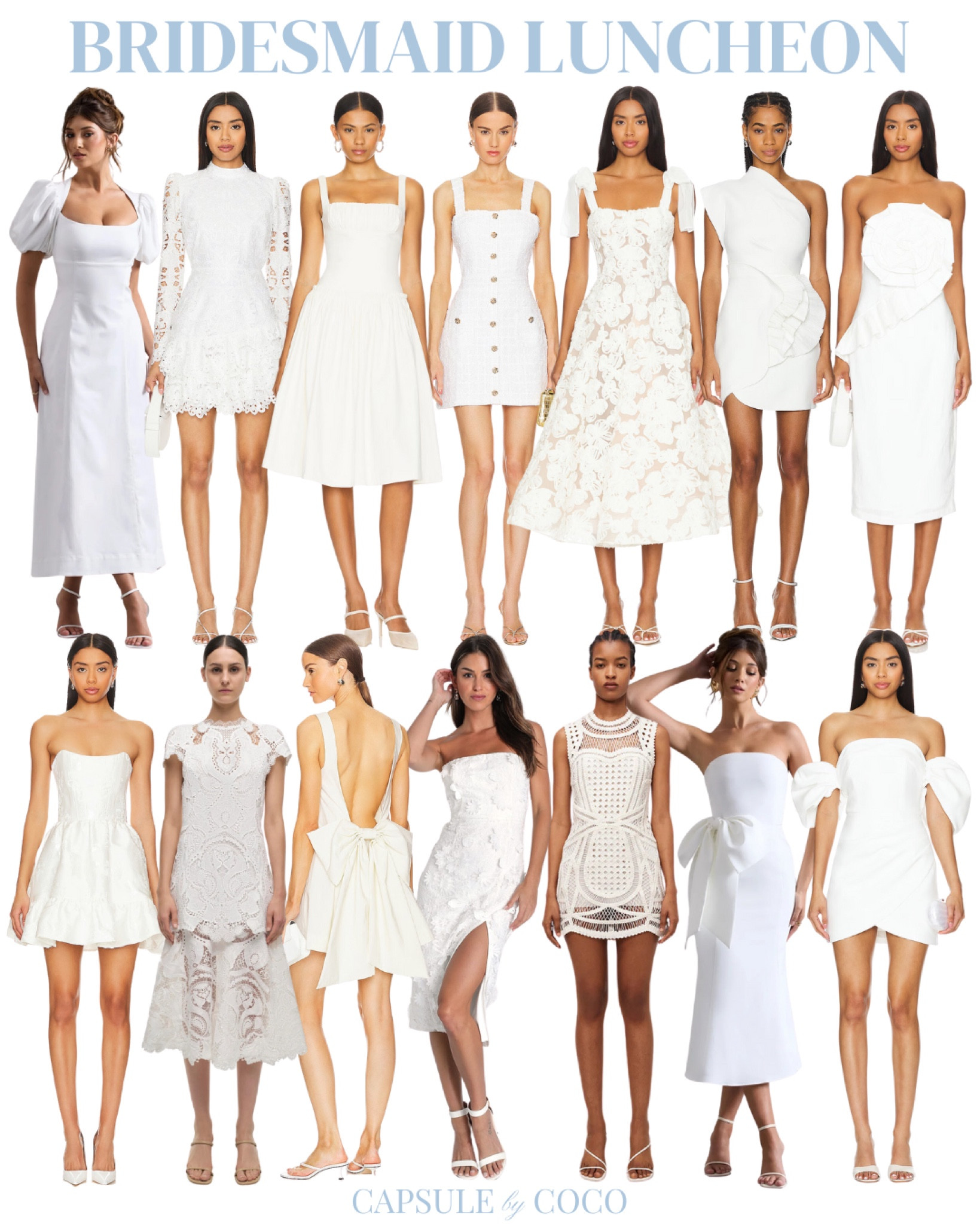 BRIDESMAID LUNCHEON 💍

Bridesmaid luncheon, bridesmaid luncheon dress, bridesmaid luncheon dresses, bridesmaid luncheon inspo, bridesmaid luncheon inspiration, bridal wardrobe, white dress, white dresses, engagement pictures, formal white dress, formal white dresses, bride, bride to be, 2024 bride, 2024 brides, engagement look, engagement looks, wedding dress, wedding dresses, engagement party, bachelorette party, bridal shower, rehearsal dinner, reception, after party, CapsuleByCoCo

#LTKParties #LTKStyleTip #LTKWedding