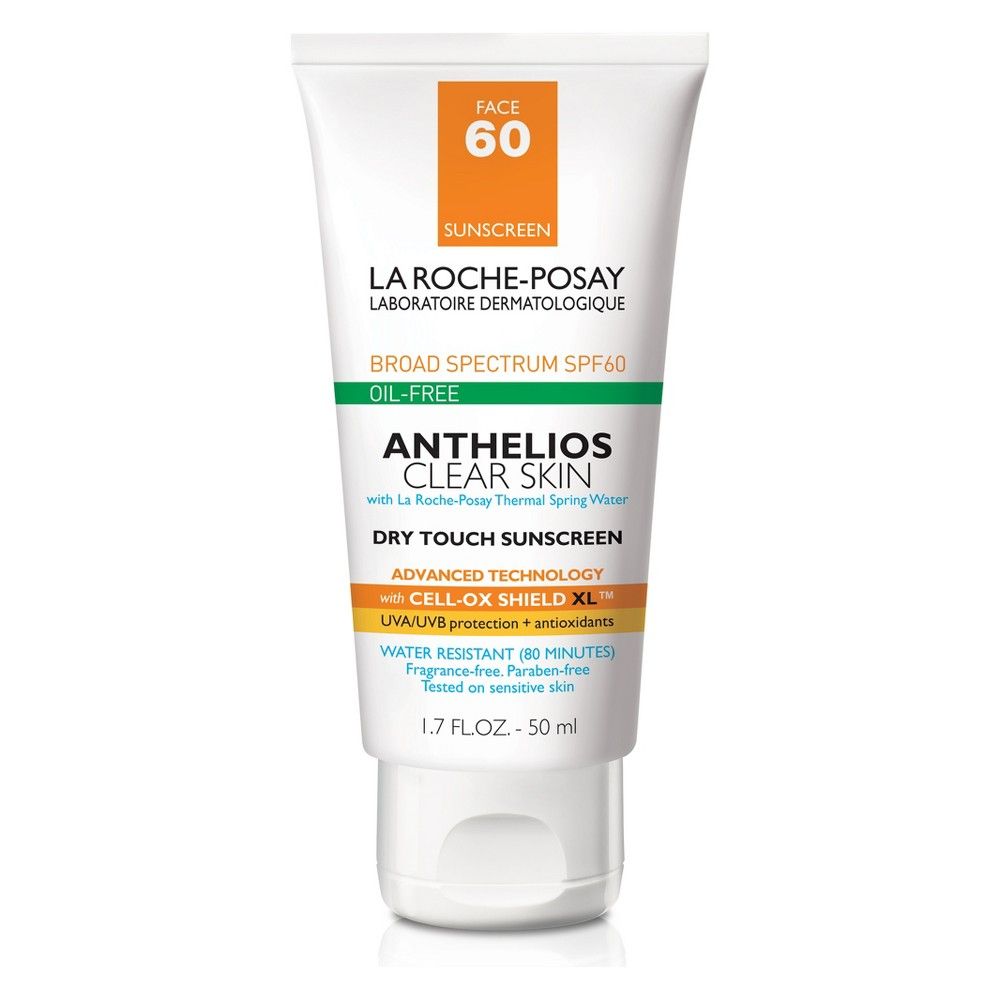La Roche Posay Anthelios Clear Skin Oil Free Dry Touch Sunscreen Lotion - SPF 60 - 1.7oz | Target