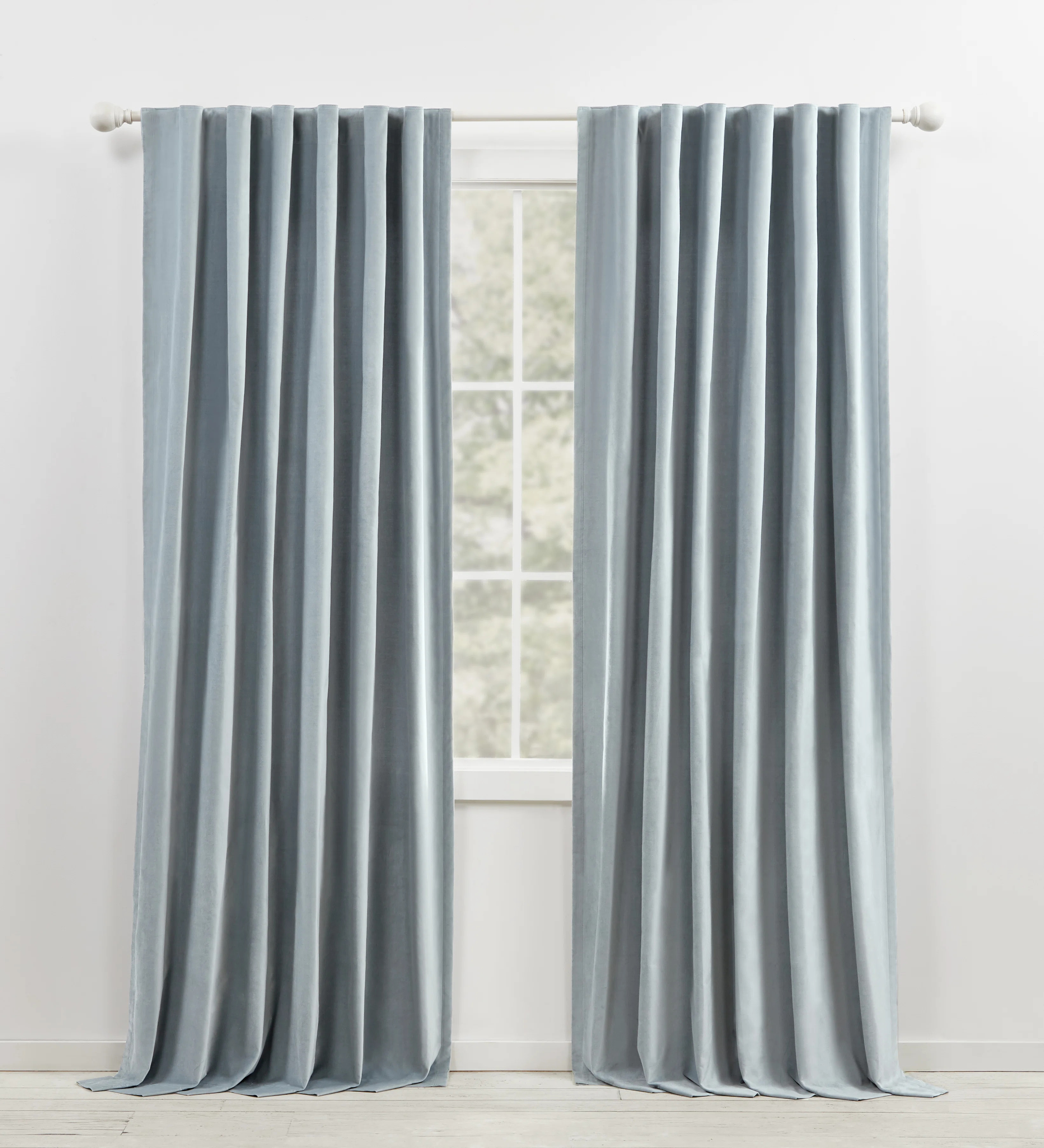 Lauren Ralph Lauren Velvety Room Darkening Solid 100% Cotton Velvet with Lining Back Tab/Rod Pock... | Wayfair North America