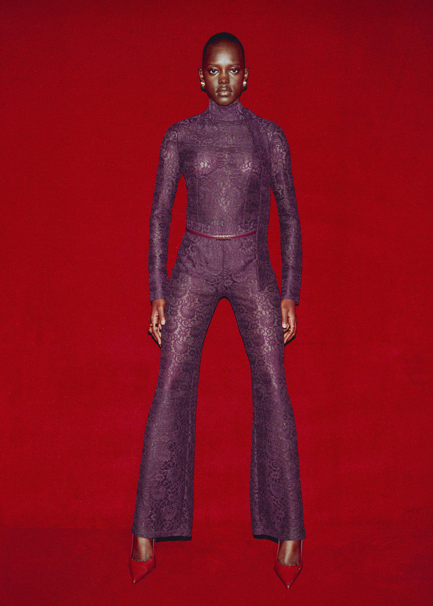 Straight-fit lace pants | Mango (US/MX/AU)