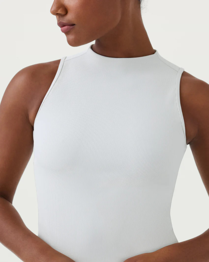 Contour Rib Mock Neck Tank | Spanx