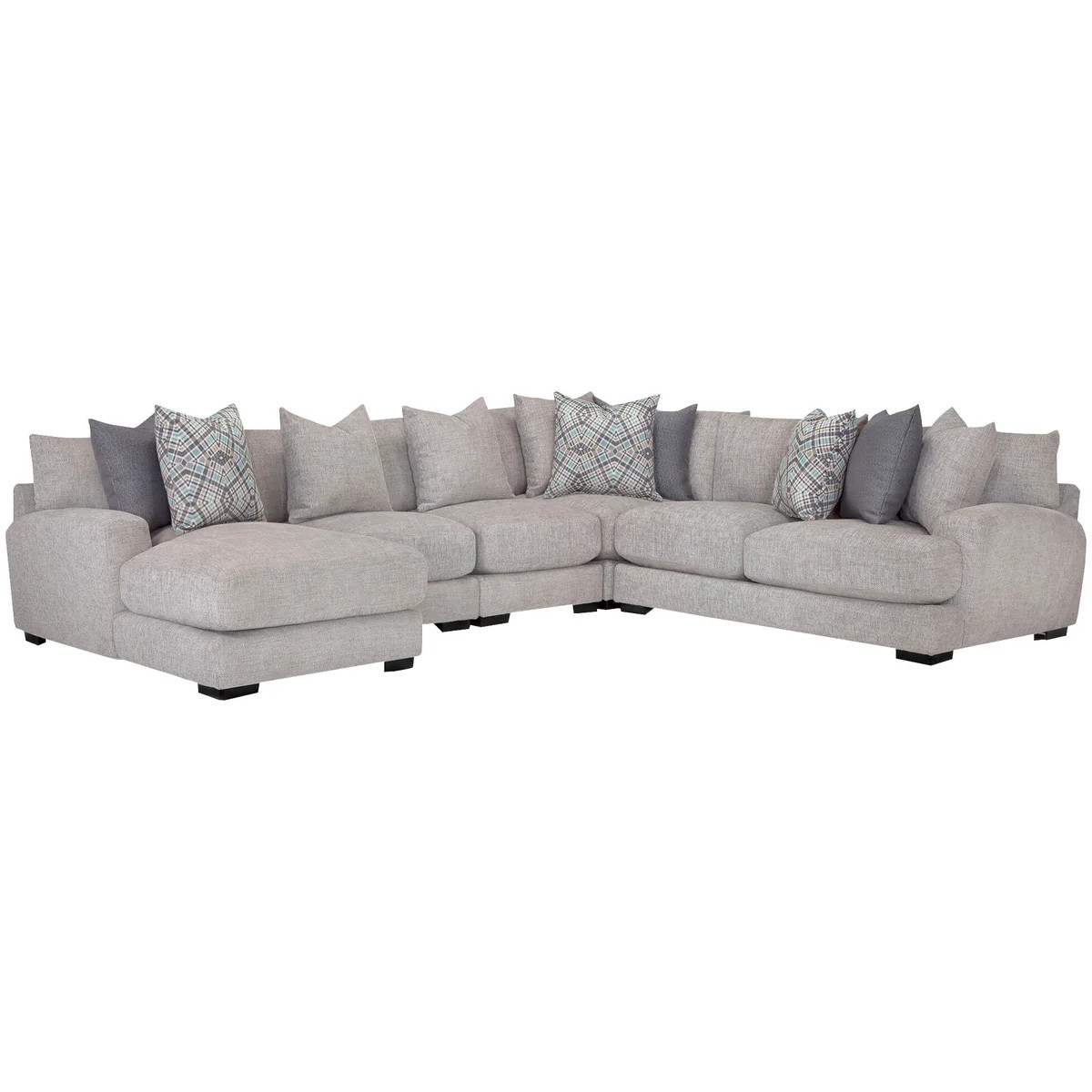 Wake 5 Piece Left Chaise Sectional | Slumberland Furniture