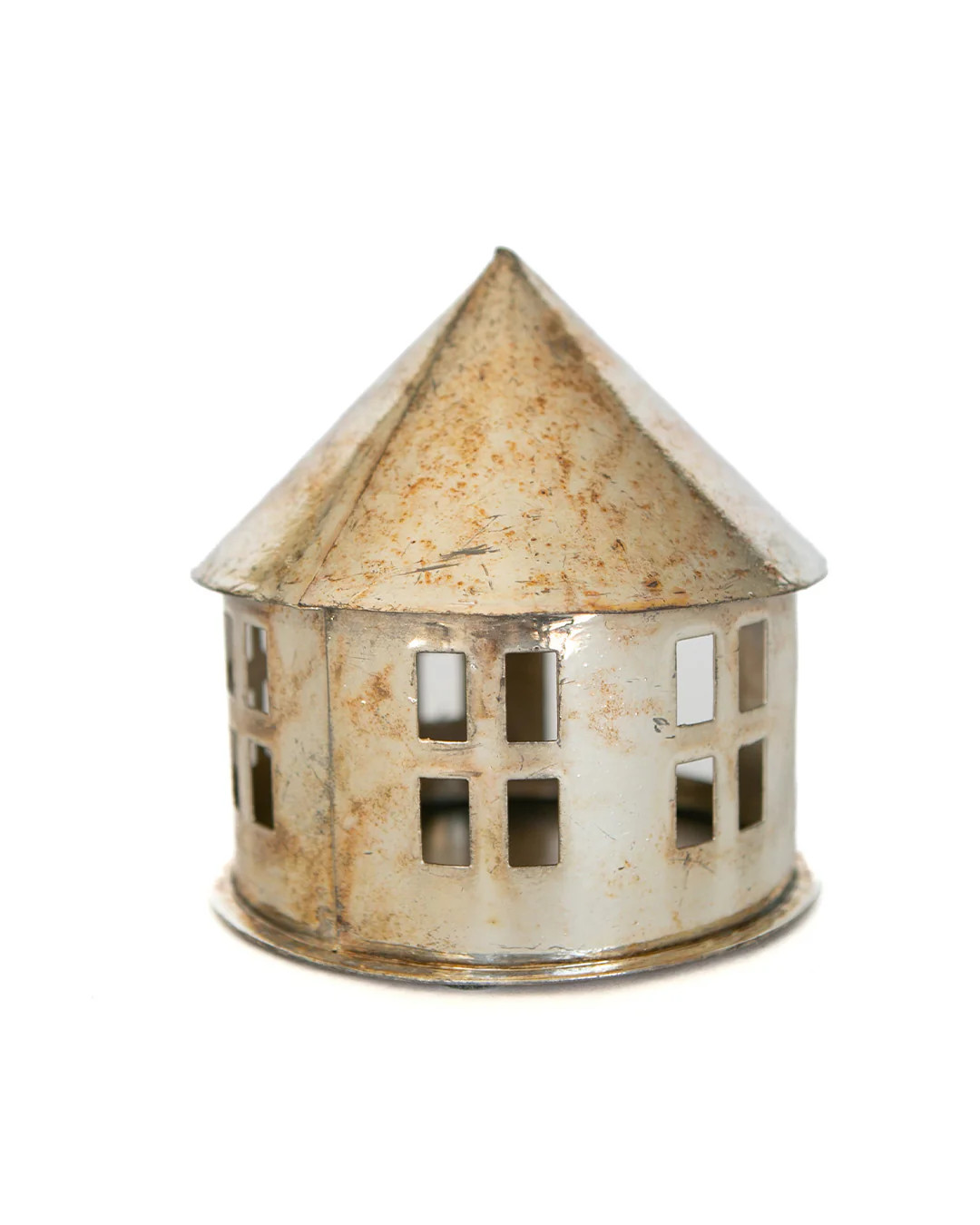 Round Metal Oxidized House | Elements by Remedy