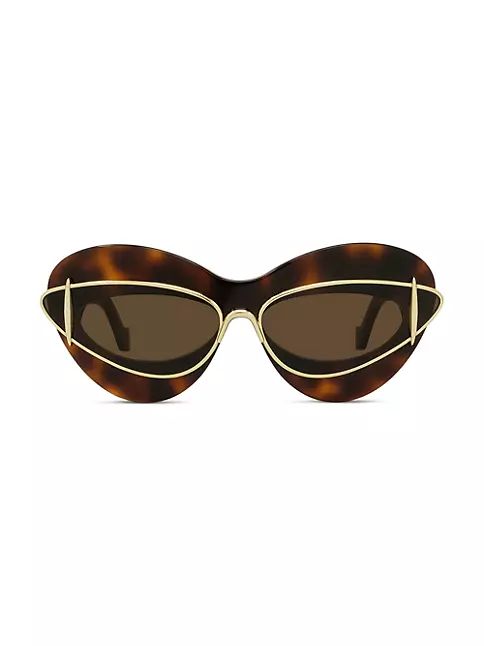 LOEWE Double Frame 67MM Oval Sunglasses | Saks Fifth Avenue