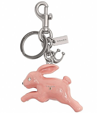 COACH Bunny Bag Charm - Pink | Dillard's