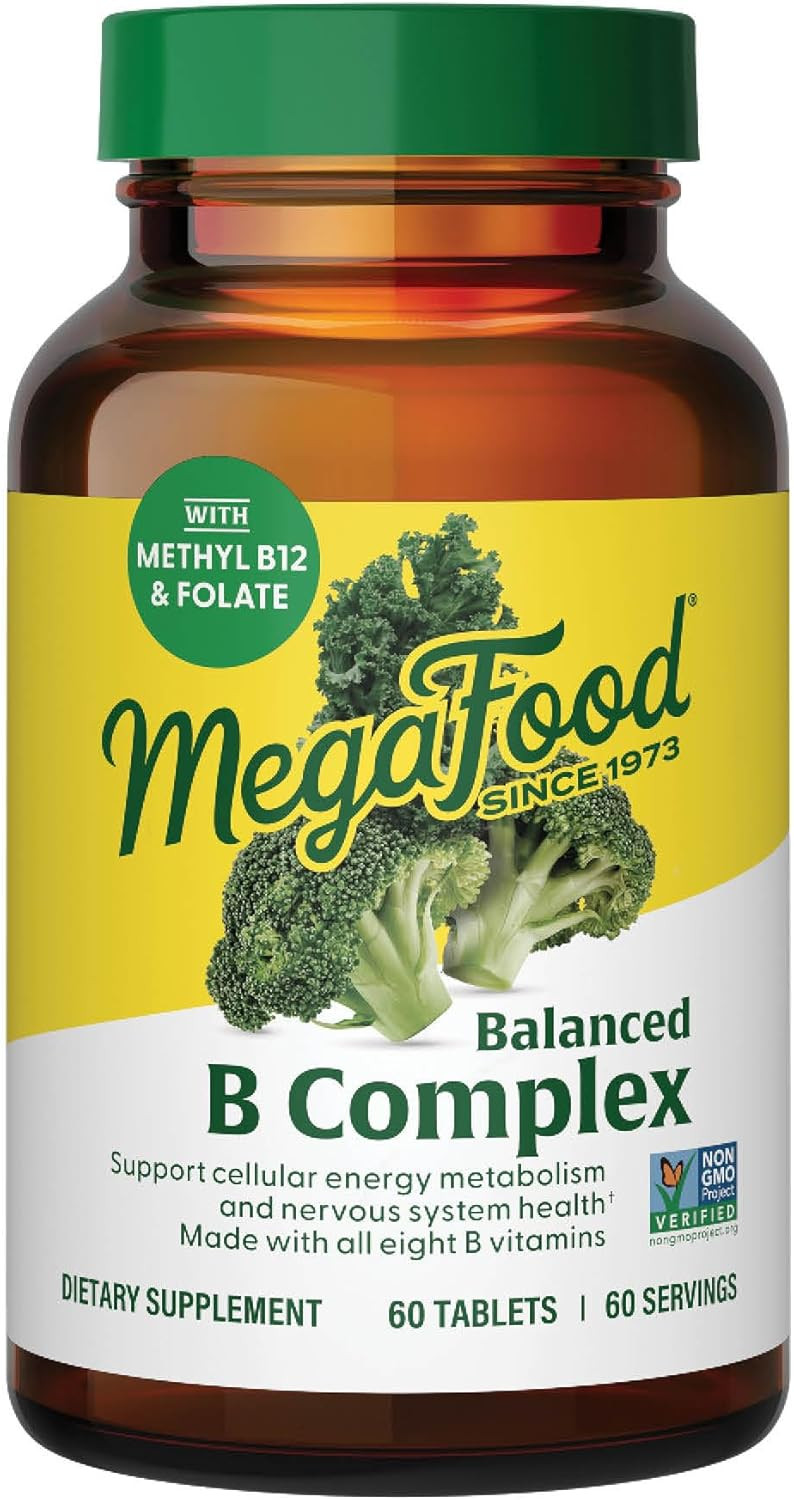 MegaFood Balanced B Complex - B Complex Vitamin Supplement - 8 B Vitamins Including Vitamin B6, V... | Amazon (US)