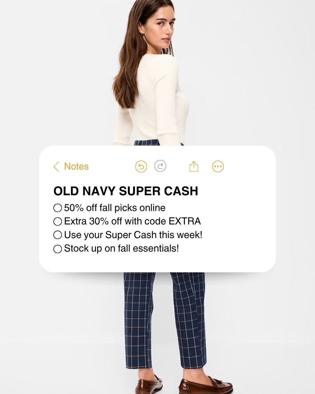 Old Navy Super Cash event is here! save up to $60 off your purchase! plus 50% off Fall Favorites and an extra 30% off with code: EXTRA! 🧡

#LTKSaleAlert #LTKootd