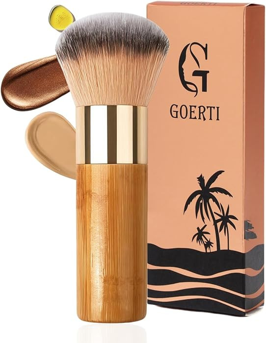 Kabuki Self Tanner Brush Ultra Soft Kabuki Makeup Brush for Face & Body, Flawless Self Tanning Ta... | Amazon (US)