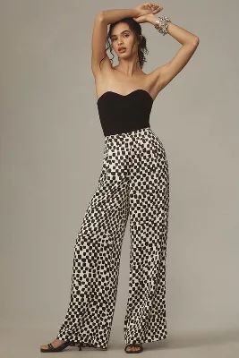 By Anthropologie Silky High-Rise Pants | Anthropologie (US)