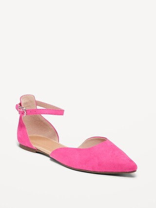 Ankle Strap D'Orsay Flats for Women | Old Navy (US)