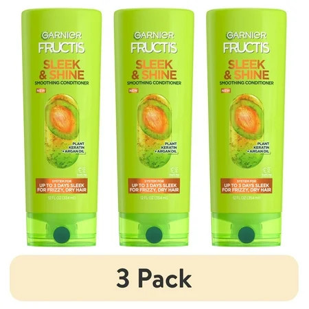 (3 pack) Garnier Fructis Sleek & Shine Conditioner 12 FL OZ | Walmart (US)