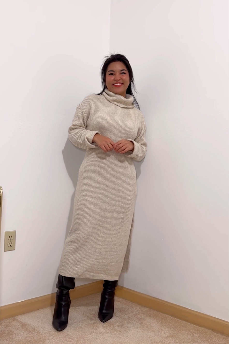 abercrombie dress on sale for cyber Monday - 25% off with additional 15% off with code CYBERAF
Petite friendly! Wearing size XS petite. 

#LTKCyberWeek #LTKsalealert #LTKHoliday