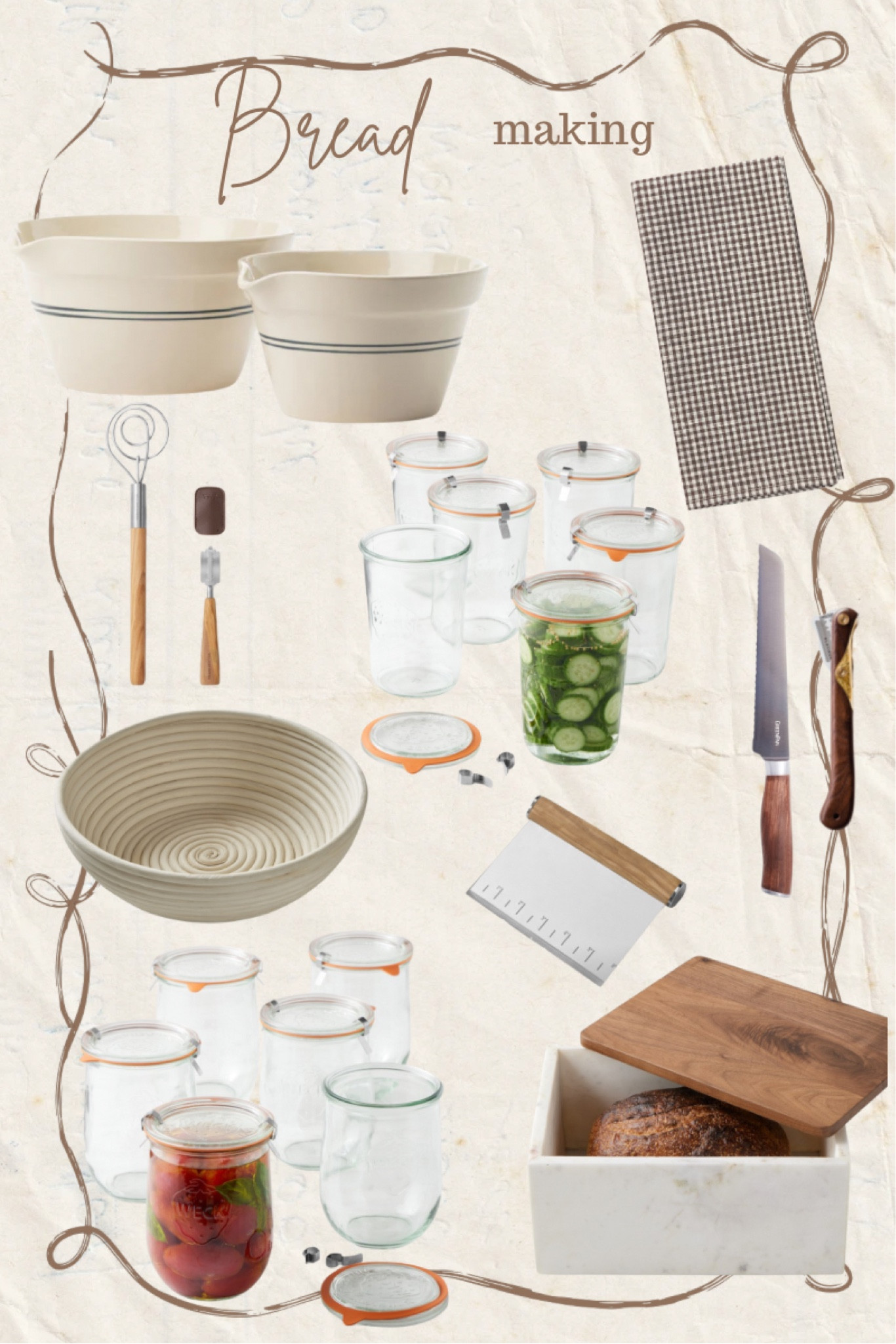 Some of the bread items I’ll be using on my sourdough journey! Also adding in some items I use for my sandwich bread I make too. 

Baking
Bread making
McGee $ Co
Magnolia
William-Sonoma

#LTKFindsUnder100 #LTKFamily #LTKHome