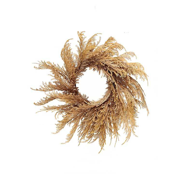 Brown Pampas Grass Harvest Wreath | Kirkland's Home