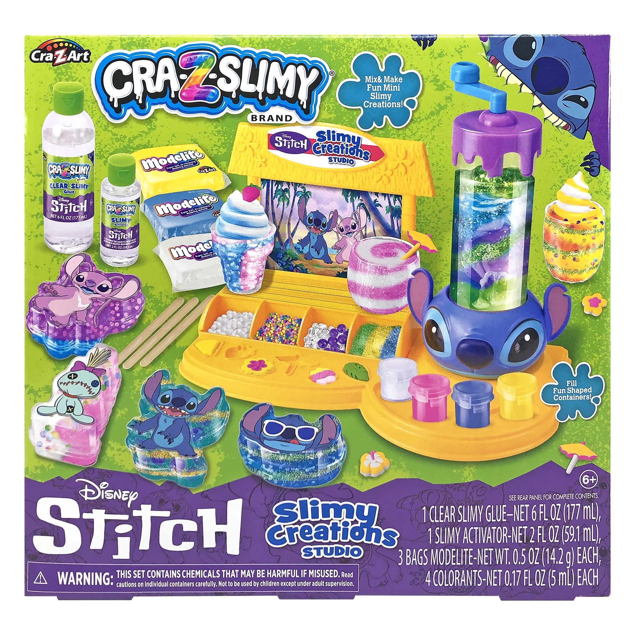 Disney Stitch Slimy Creations Studio, DYI Slime Making Kit, Ages 6 and up - Walmart.com | Walmart (US)
