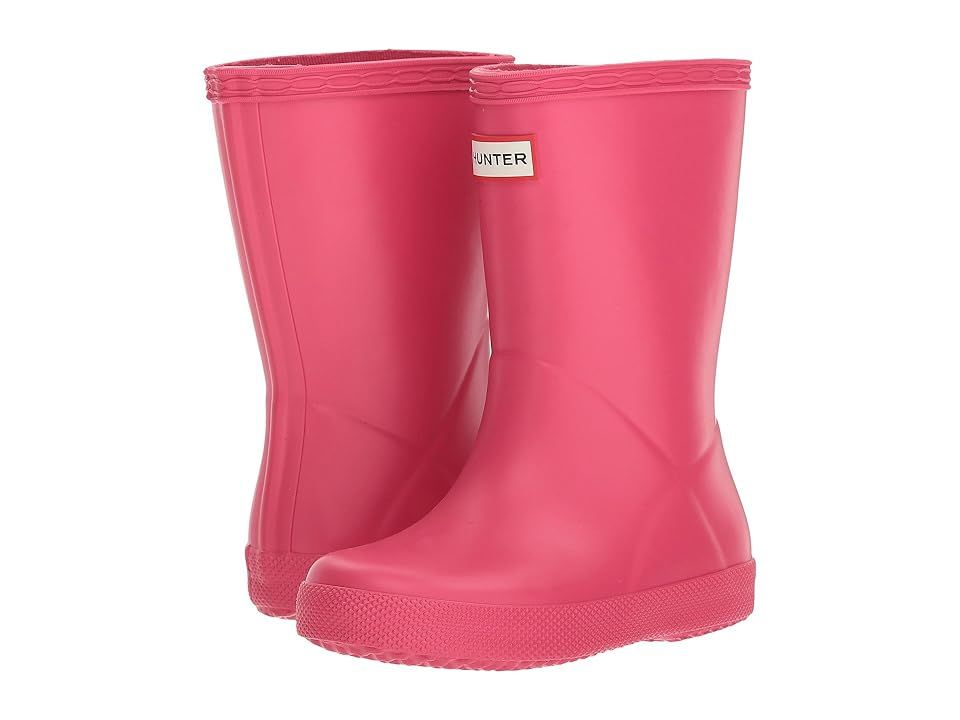 Hunter Kids Original Kids' First Classic Rain Boot (Toddler/Little Kid) (Bright Pink) Kids Shoes | Zappos