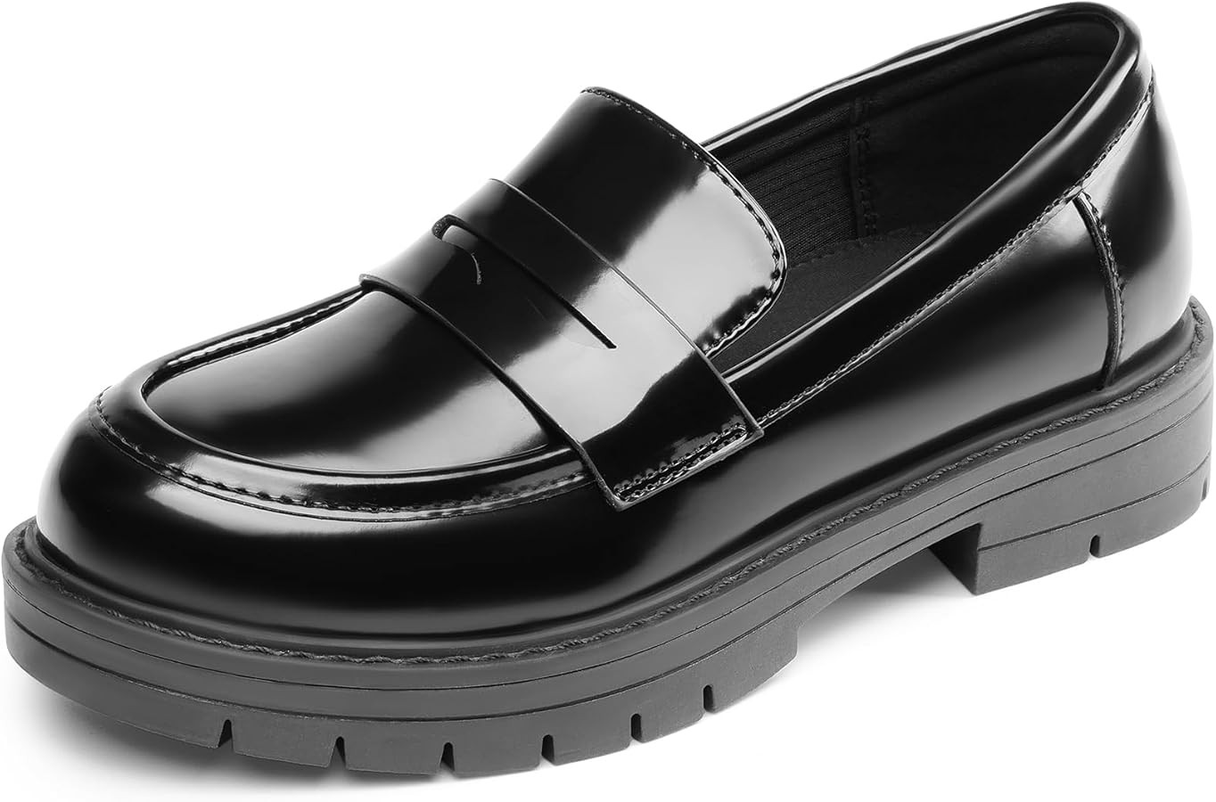 Dream Pairs Girls Loafers Chunky Platform Penny Loafers School Uniform Slip On Dress Shoes | Amazon (US)