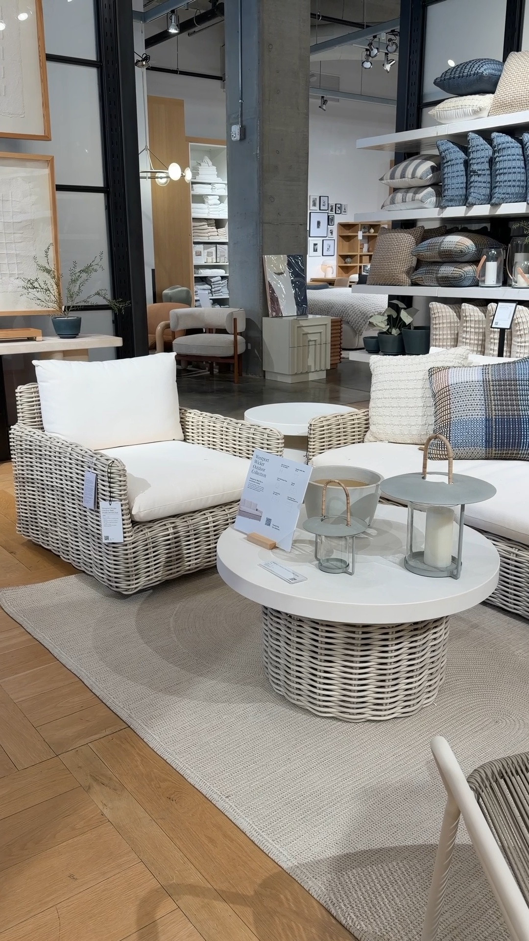 New at West Elm! ☀️ The Westport Collection combines a clean modern silhouette with beautiful woven texture for such a bright, airy outdoor setup. 🤍 Featuring the Slim Profile Sofa, Swivel Chair, and matching coffee table in the Seashore Wicker finish. 🐚 Such a relaxing patio collection for creating an elevated outdoor lounge space this season. 🙌🏻 #WestElm #OutdoorFurniture #OutdoorLounge

#LTKHome #LTKSaleAlert #LTKSeasonal