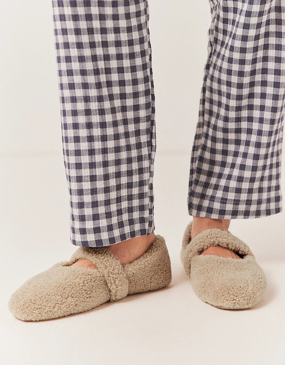 Borg Ballet Slippers | The White Company UK & ROW