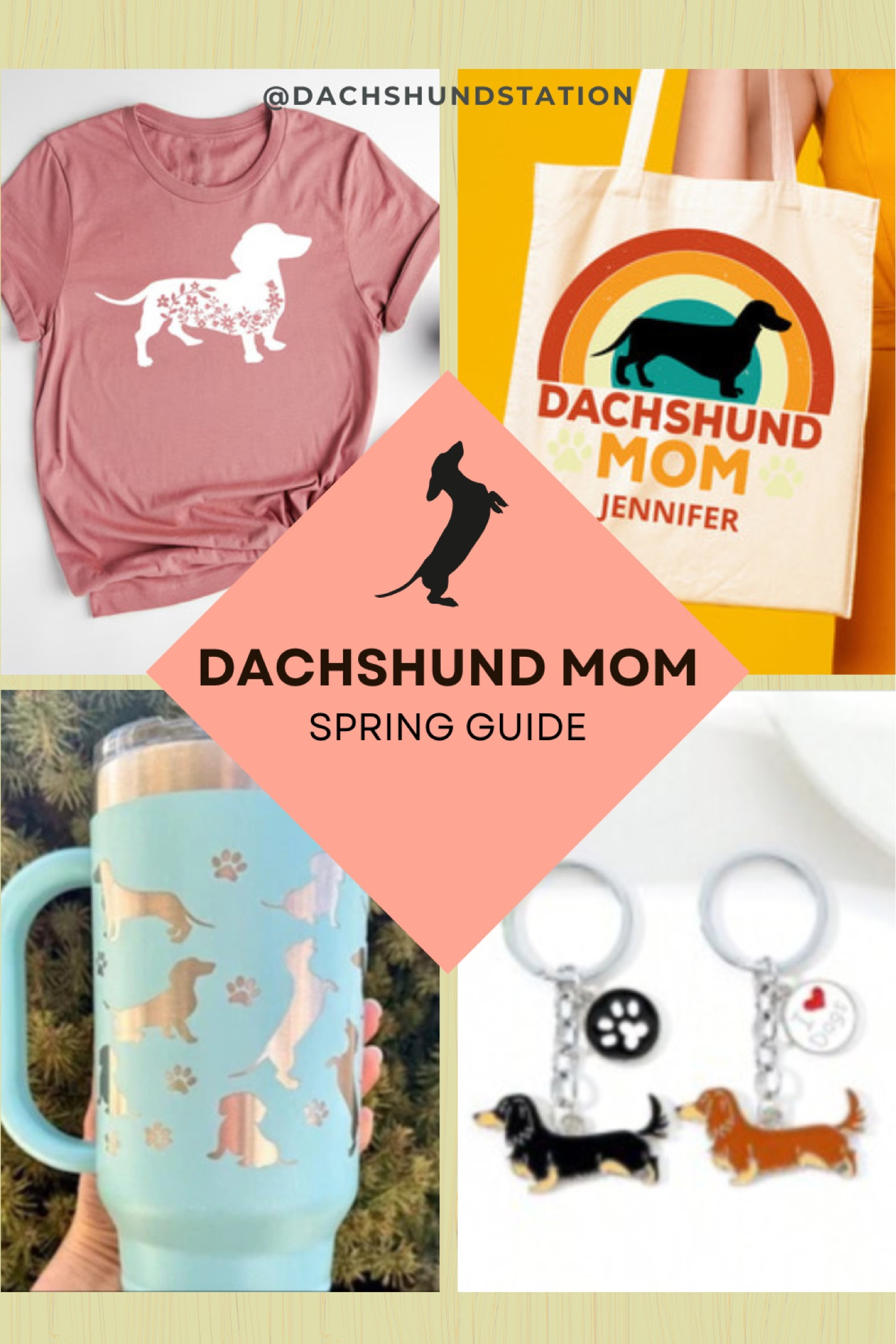 Dachshund Mom Spring Guide 🌸🐾. Dachshund shirts, Dachshund Timblers, Dachshund bags.
#doxiefinds #dachshundmom

#LTKPets #LTKHome #LTKOver40