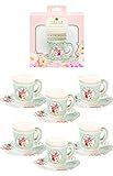 Talking Tables Truly Scrumptious Pack of 12 Vintage Floral Paper Afternoon Tea Party Cups Saucer Set | Amazon (US)