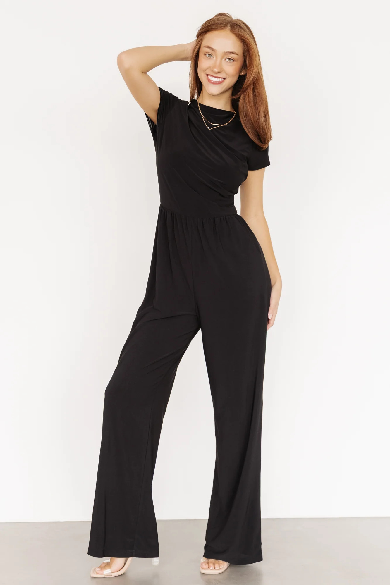 Quinn Asymmetrical Jumpsuit - Black | Baltic Born | Baltic Born