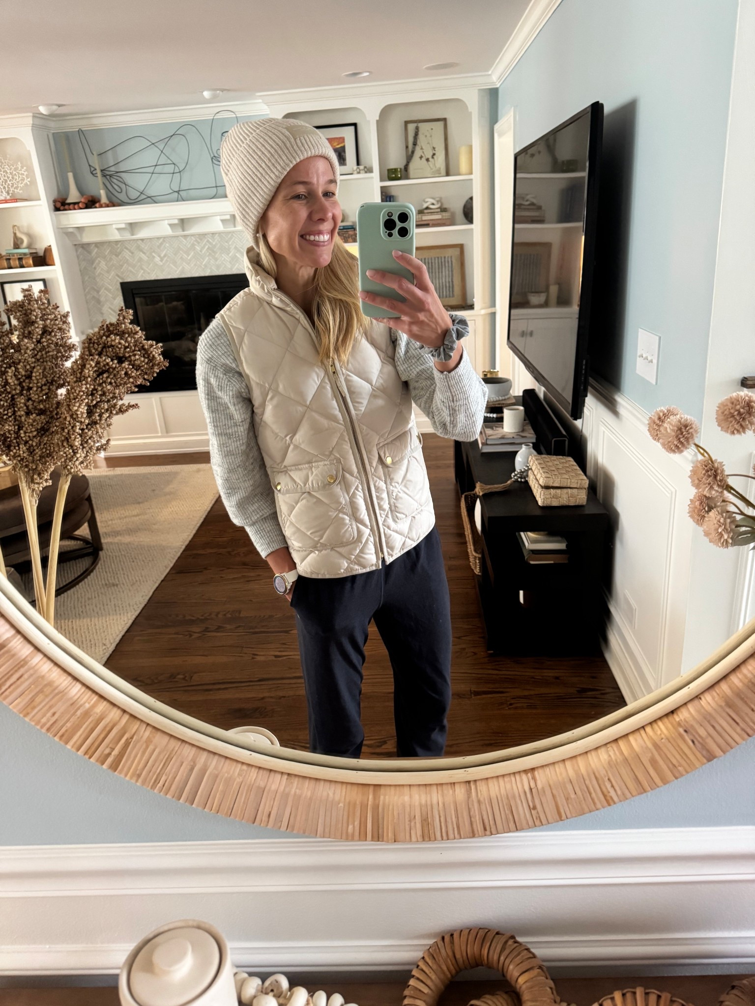 Favorite hat and vest 