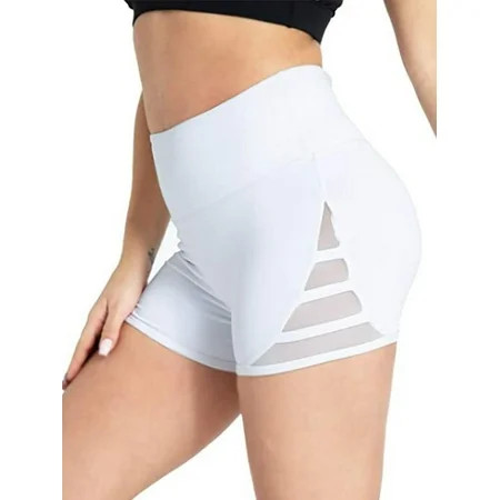 Capreze Summer Biker Shorts for Women High Waist Sweat Short Pants Sexy Tummy Control Yoga Sports Sh | Walmart (US)